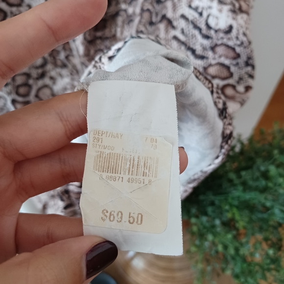 NWT Halston Snakeskin Pattern Tunic Dress - Picture 10 of 11